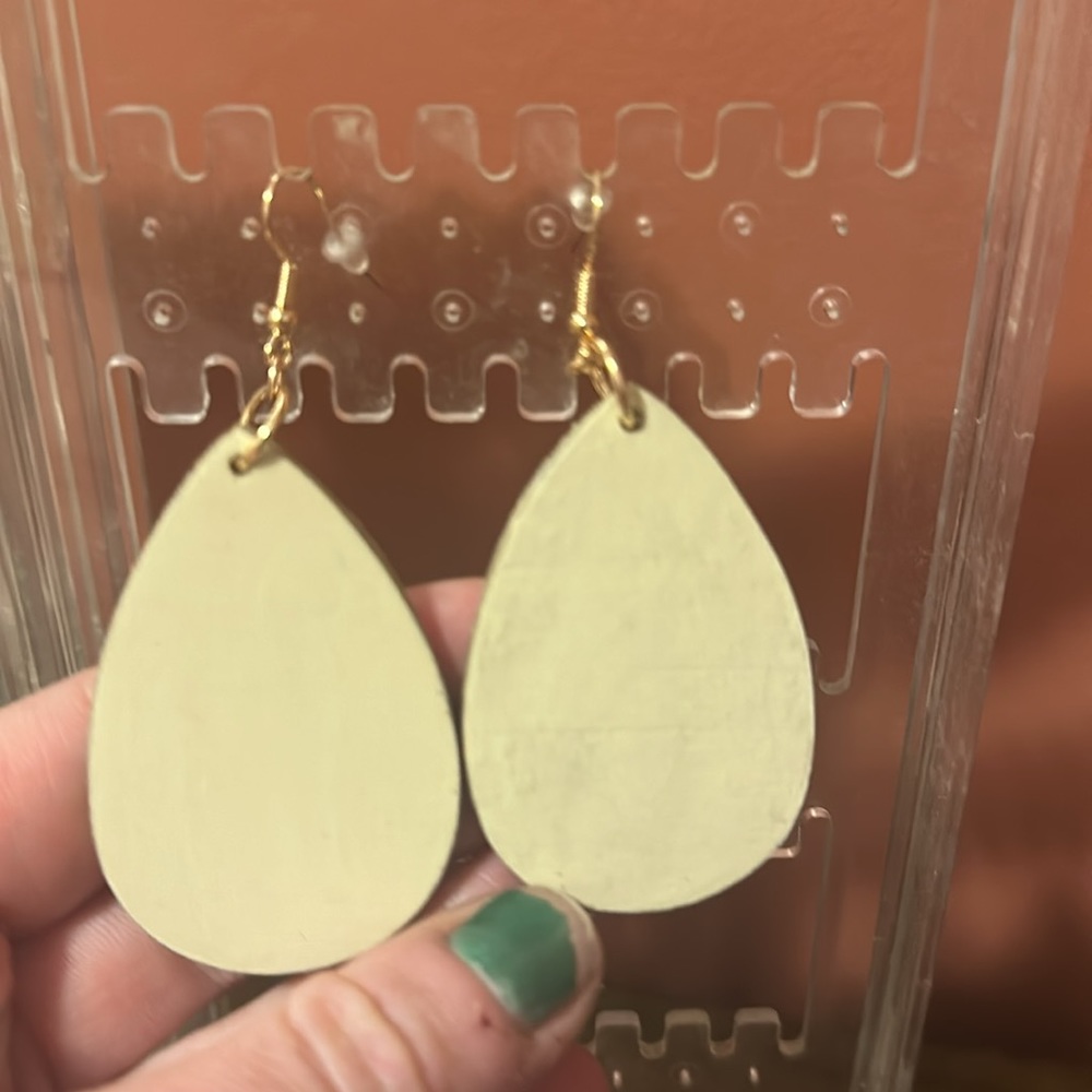 Upcycled Handmade Earrings - Picture 2 of 2